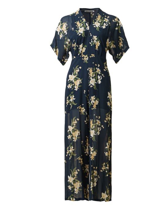 Bloemenprint Duidelijke Halslijn Jumpsuit - Image 3