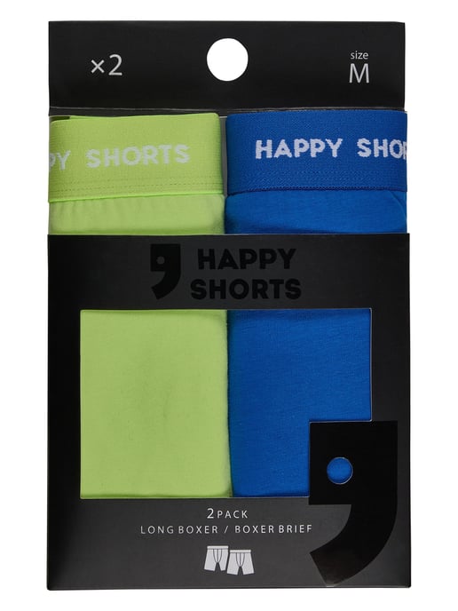 Happy Shorts Heren Retro Boxer Neon Lang 4-Pack Retro korte broeken, vintage boxers, - Image 4