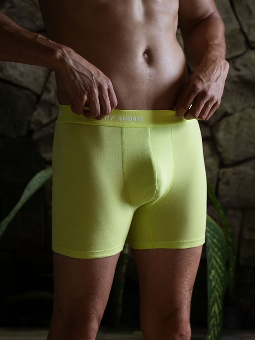 Happy Shorts Heren Retro Boxer Neon 4-Pack Retro korte broeken, vintage boxers, - Image 2