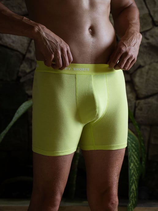 Happy Shorts Heren Retro Boxer Neon 3-Pack Retro korte broeken, vintage boxers, - Image 2