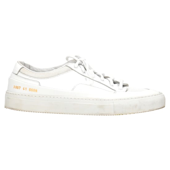 Common Projects Achilles Super Mesh-Trimmed Sneakers in Witte Leer - Image 1