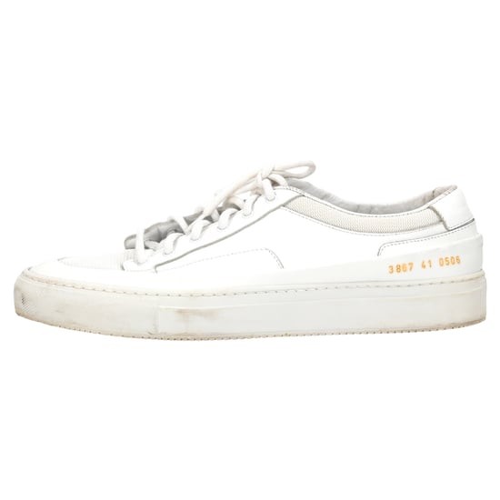 Common Projects Achilles Super Mesh-Trimmed Sneakers in Witte Leer - Image 2