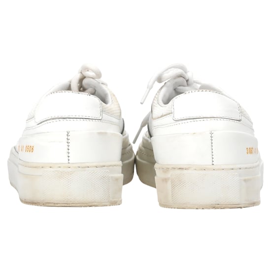 Common Projects Achilles Super Mesh-Trimmed Sneakers in Witte Leer - Image 3