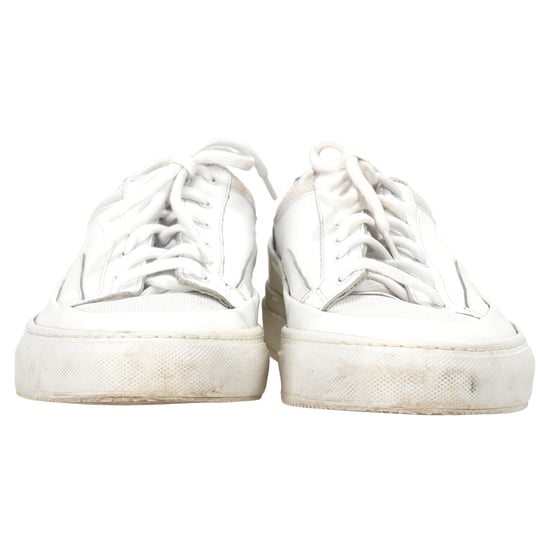 Common Projects Achilles Super Mesh-Trimmed Sneakers in Witte Leer - Image 4
