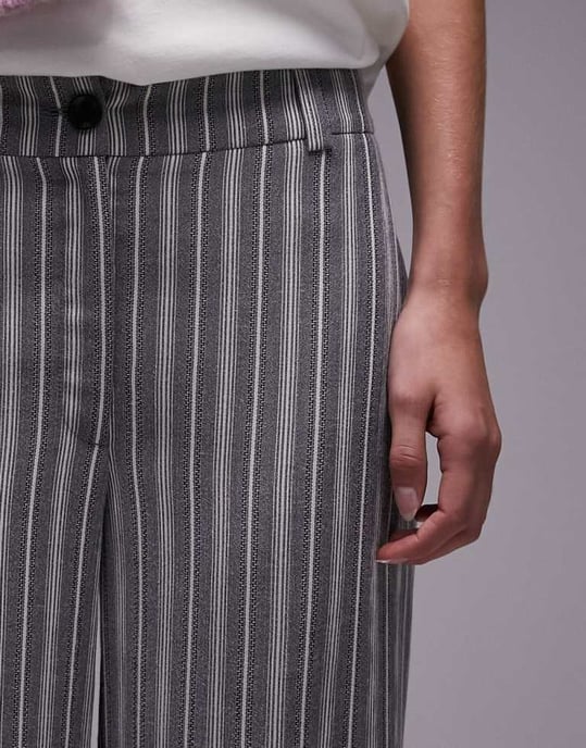 Topshop – Randiga, lågt sittande byxor i flera färger - Image 3