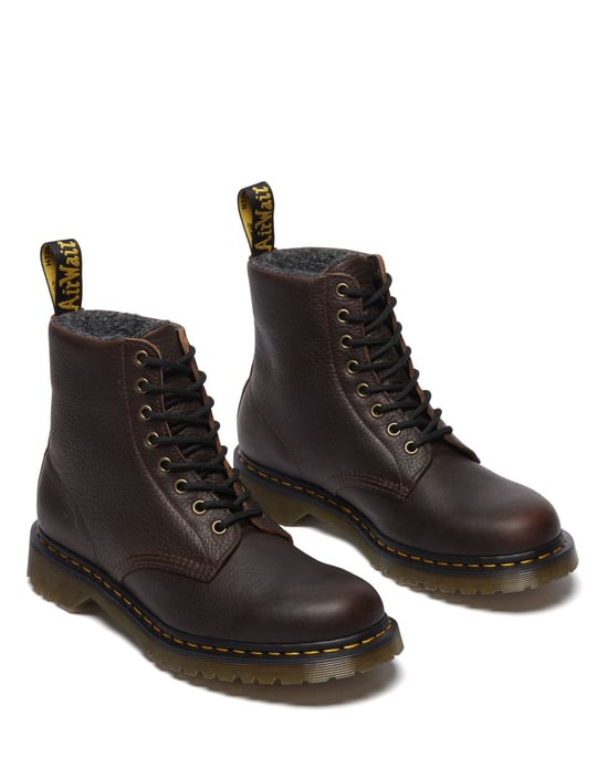 Dr. Martens 1460 Pascal Warm Lined 8 Eye Leren Bruine Laarzen - Image 4