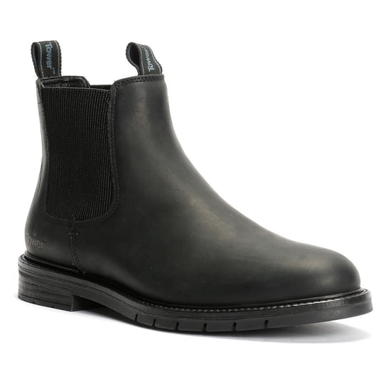 Tower London Harbour Leather Men's Black Chelsea Boots - Image 2