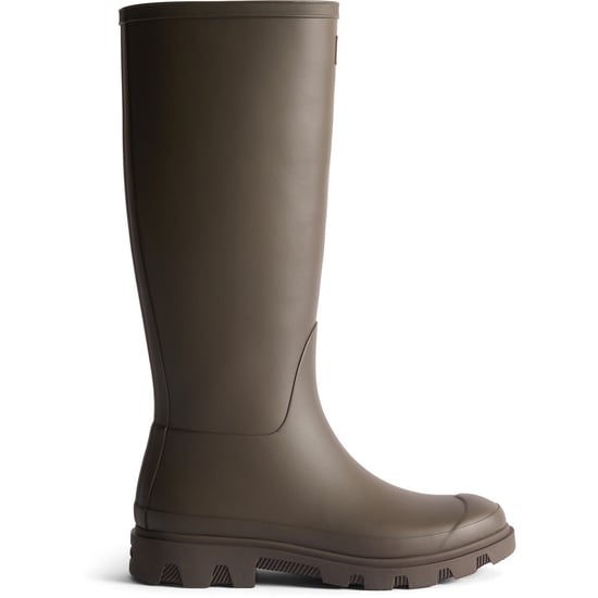 Hunter Downpour Tall Boot Rubber Women's Chocolate Brown Wellington Boots - Image 4