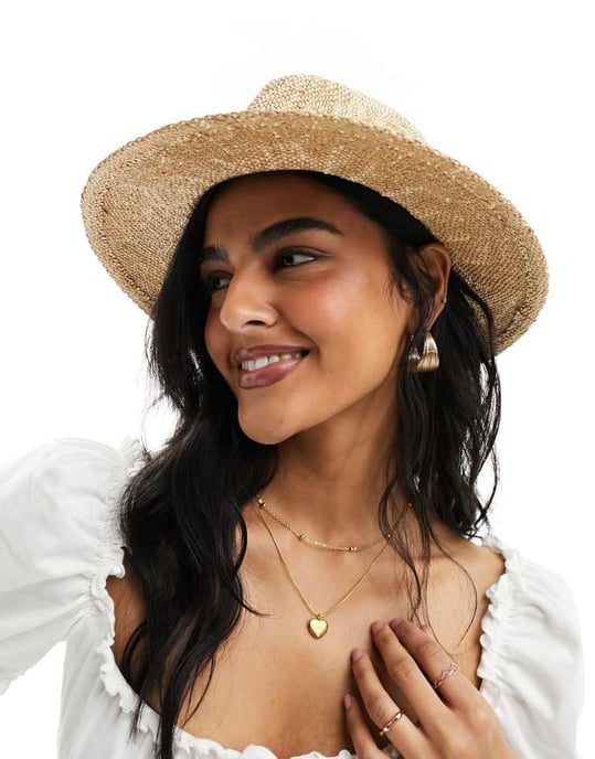 Accessorize fedorahatt i strå - Image 3