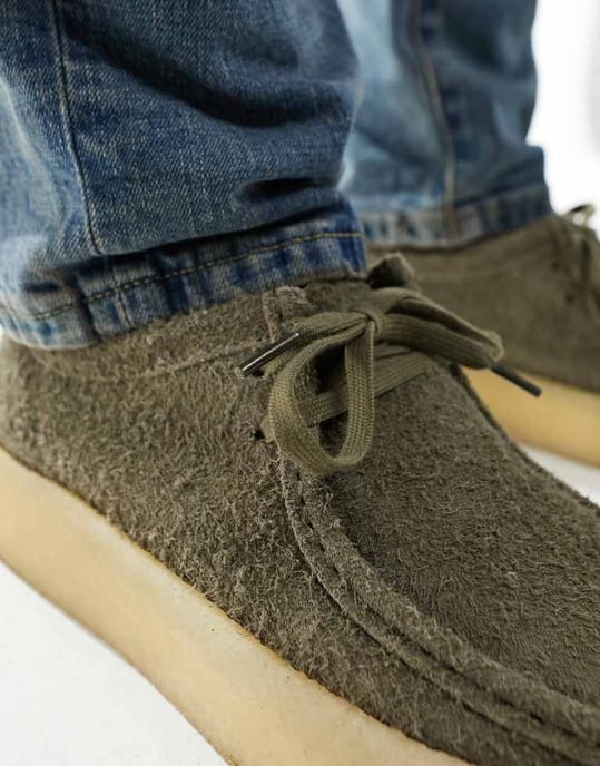 Clarks Originals Wallabee – Grå mockaskor med cupsole - Image 2