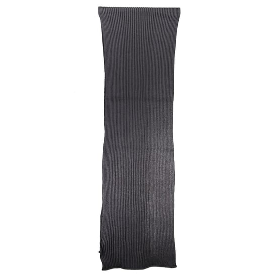 Ribbed Knit Scarf Dark Grey - Image 3