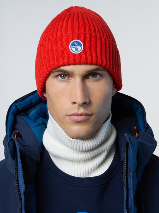 North Sails Beanie Wide-rib knit with logo patch - Image 1
