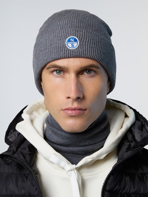 North Sails Muts Micro-rib breisel met logopatch - Image 1