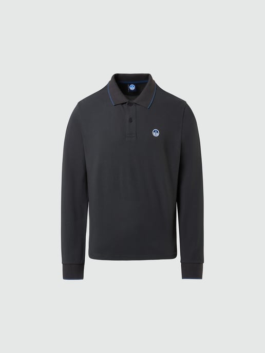 North Sails Polo Shirt Lange mouwen met kraagprint - Image 3