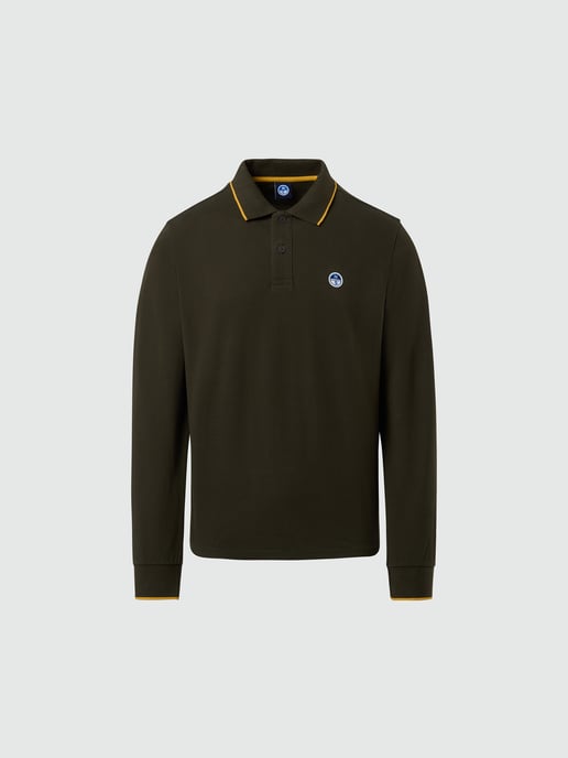 North Sails Polo shirt Long-sleeved with logo collar - Image 3