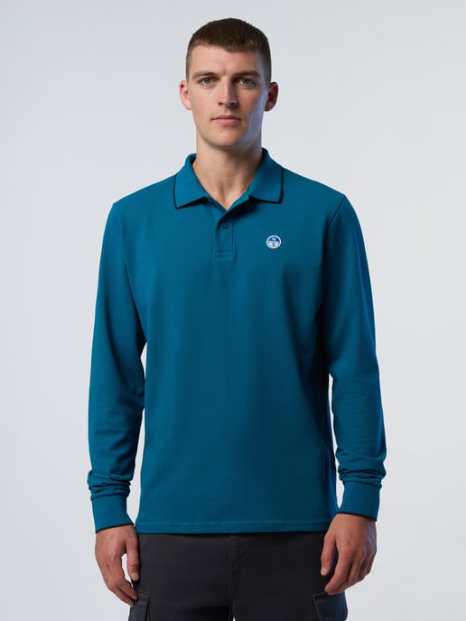 North Sails Polo shirt Long-sleeved with logo collar - Image 1