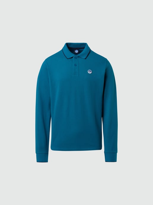 North Sails Polo shirt Long-sleeved with logo collar - Image 3