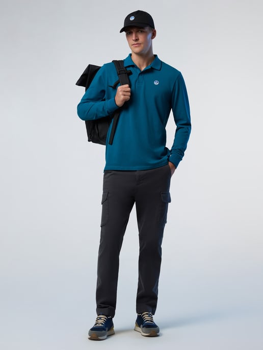 North Sails Polo shirt Long-sleeved with logo collar - Image 5