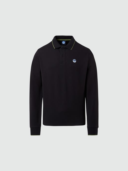 North Sails Polo shirt Long-sleeved with logo collar - Image 3