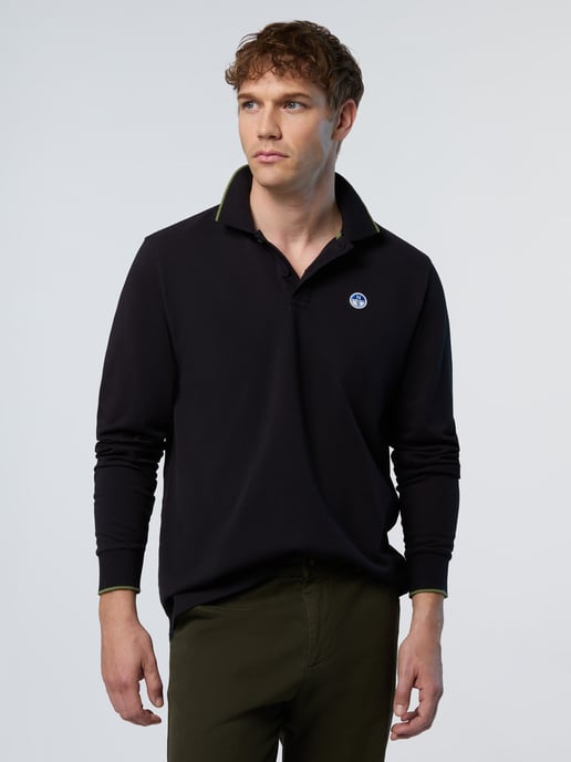 North Sails Polo shirt Long-sleeved with logo collar - Image 4