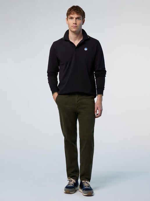 North Sails Polo shirt Long-sleeved with logo collar - Image 5