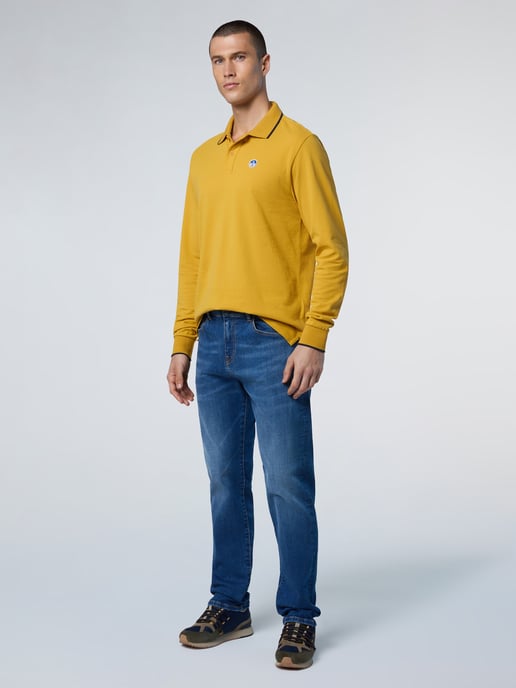 North Sails Polo shirt Long-sleeved with logo collar - Image 5