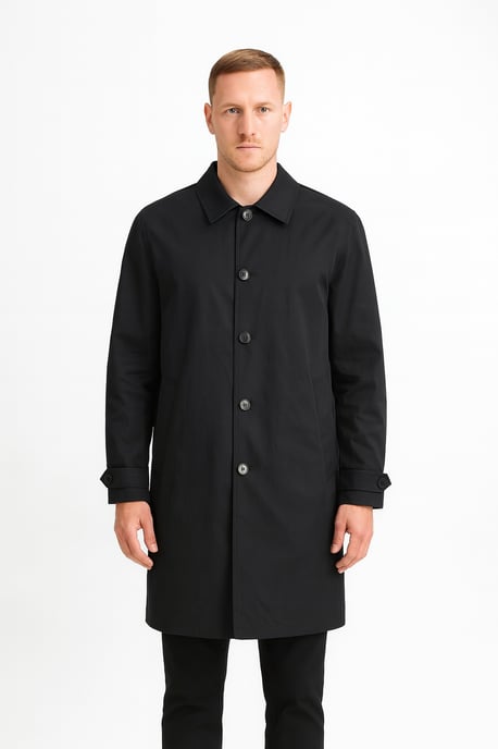 Jack & Jones Men’s Collared Coat Button Front Smart Casual Jacke - Image 1