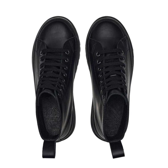 Superga Womens/Ladies 2644 Alpina Box Leather Ankle Boots (Black) - Image 3