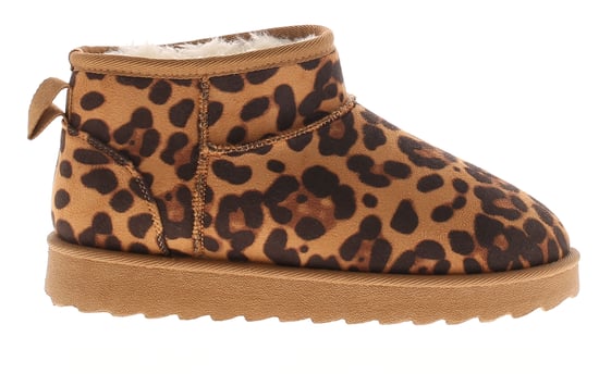 Apache Womens Ankle Boots Dappy Slip On Chunky Sole Animal Print Leopard - Image 2