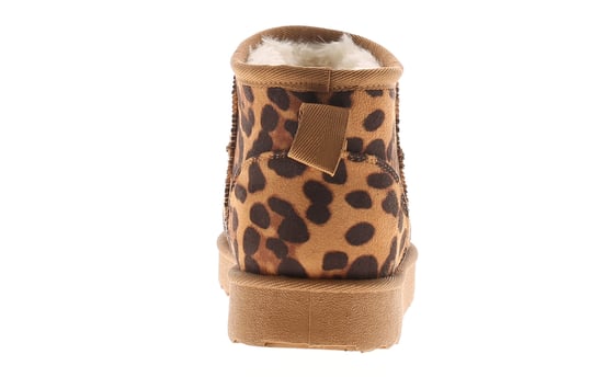 Apache Womens Ankle Boots Dappy Slip On Chunky Sole Animal Print Leopard - Image 4