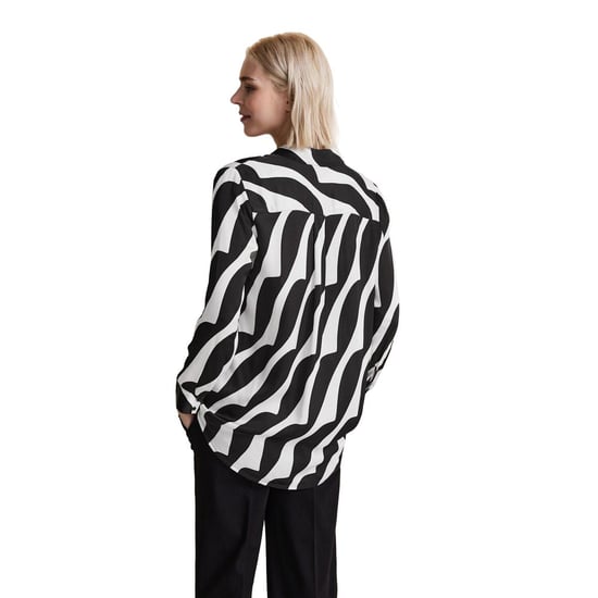 Abstracte Print Lange Mouwen Blouse - Image 3