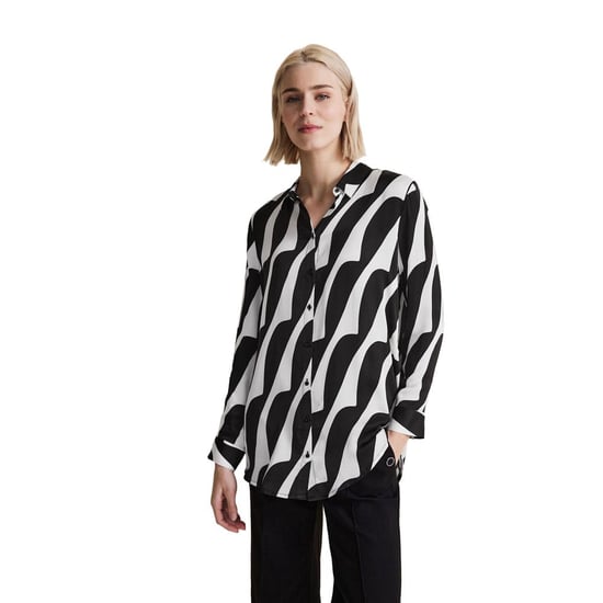 Abstracte Print Lange Mouwen Blouse - Image 4