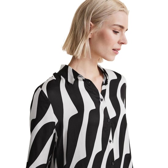 Abstracte Print Lange Mouwen Blouse - Image 5