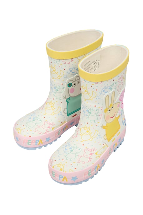 Peppa Pig Girls Wellies Infants Peppa Pig Flare Pull On white - Image 3
