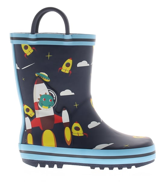 Chatterbox Younger Childrens Wellies Rockets navy - Image 2