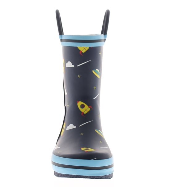 Chatterbox Younger Childrens Wellies Rockets navy - Image 3