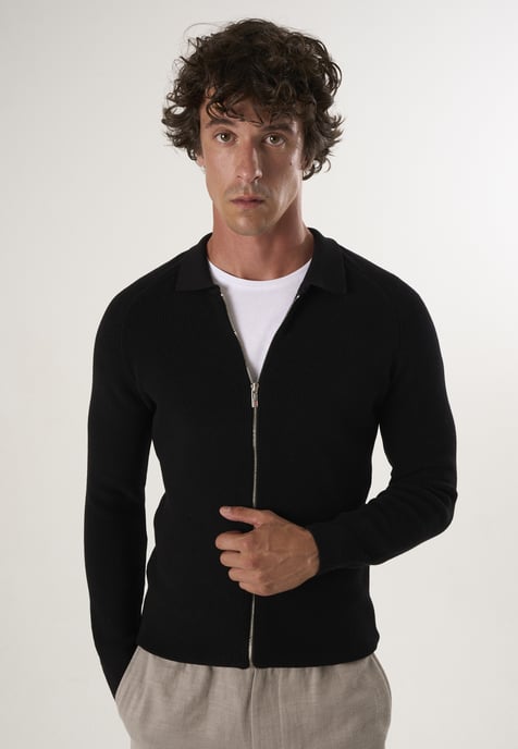 Cardigan Full Zip Knit Cardigan - Image 1