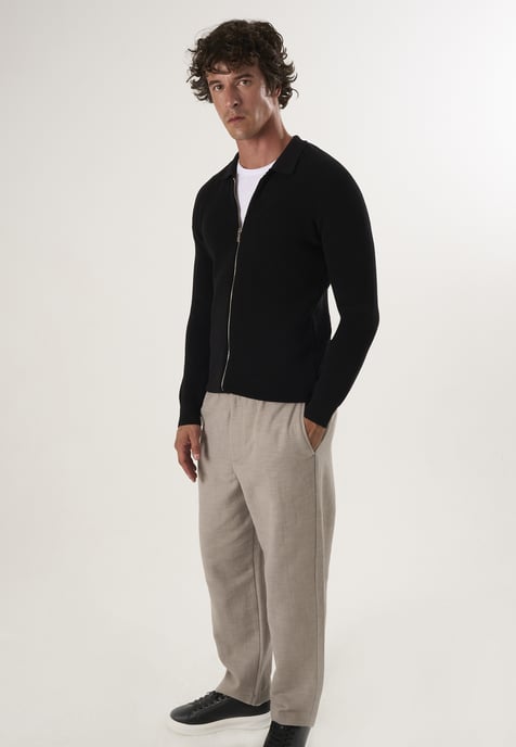 Cardigan Full Zip Knit Cardigan - Image 2