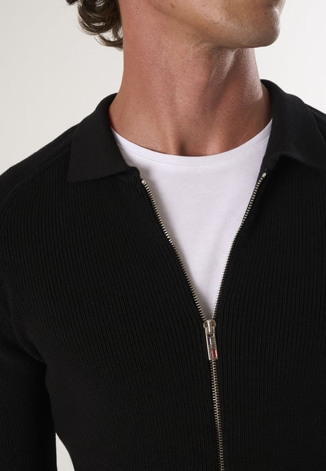 Cardigan Full Zip Knit Cardigan - Image 3