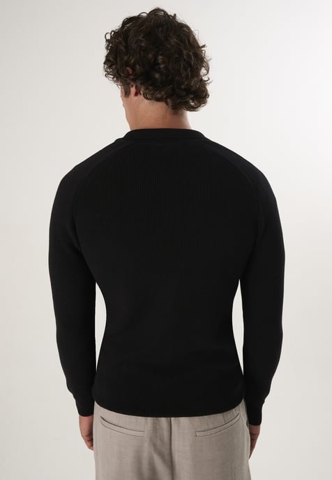 Cardigan Full Zip Knit Cardigan - Image 4