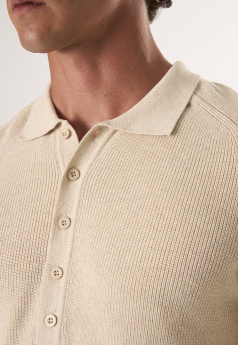 Pullover Polo Neck Buttoned Pullover - Image 3