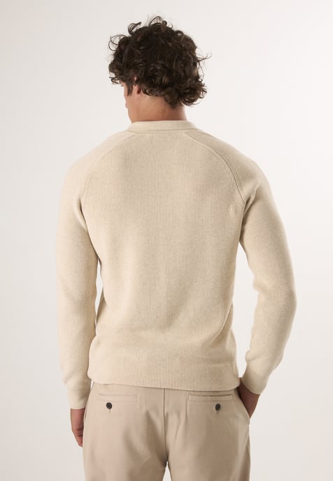 Pullover Polo Neck Buttoned Pullover - Image 4