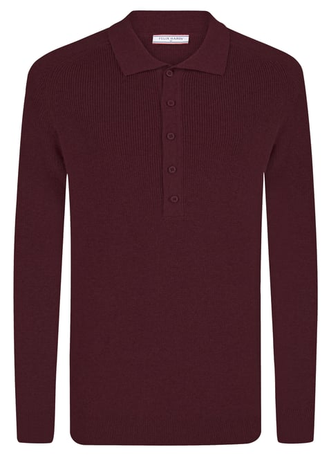 Pullover Polo Neck Buttoned Pullover - Image 1