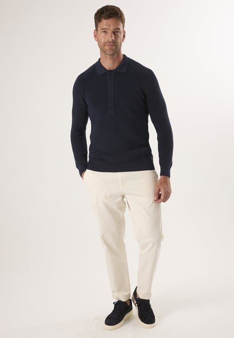 Pullover Polo Neck Buttoned Pullover - Image 2