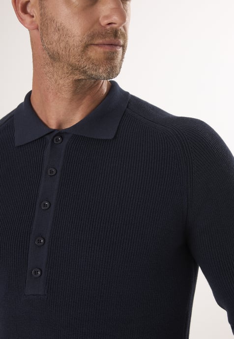 Pullover Polo Neck Buttoned Pullover - Image 3