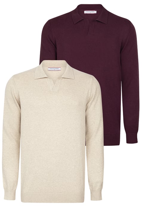 Pullover Pullover With Polo Collar Pack Of 2 - Image 1
