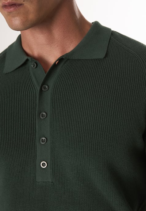 Pullover Polo Neck Buttoned Pullover - Image 3
