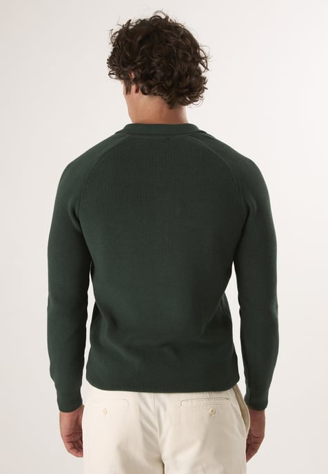 Pullover Polo Neck Buttoned Pullover - Image 4