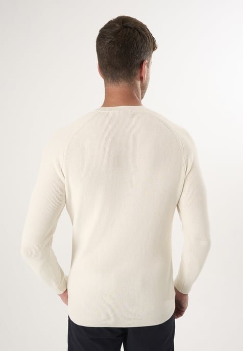 Pullover Crew Neck Buttoned Pullover - Image 3