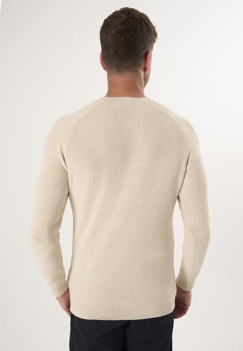 Pullover Crew Neck Buttoned Pullover - Image 4